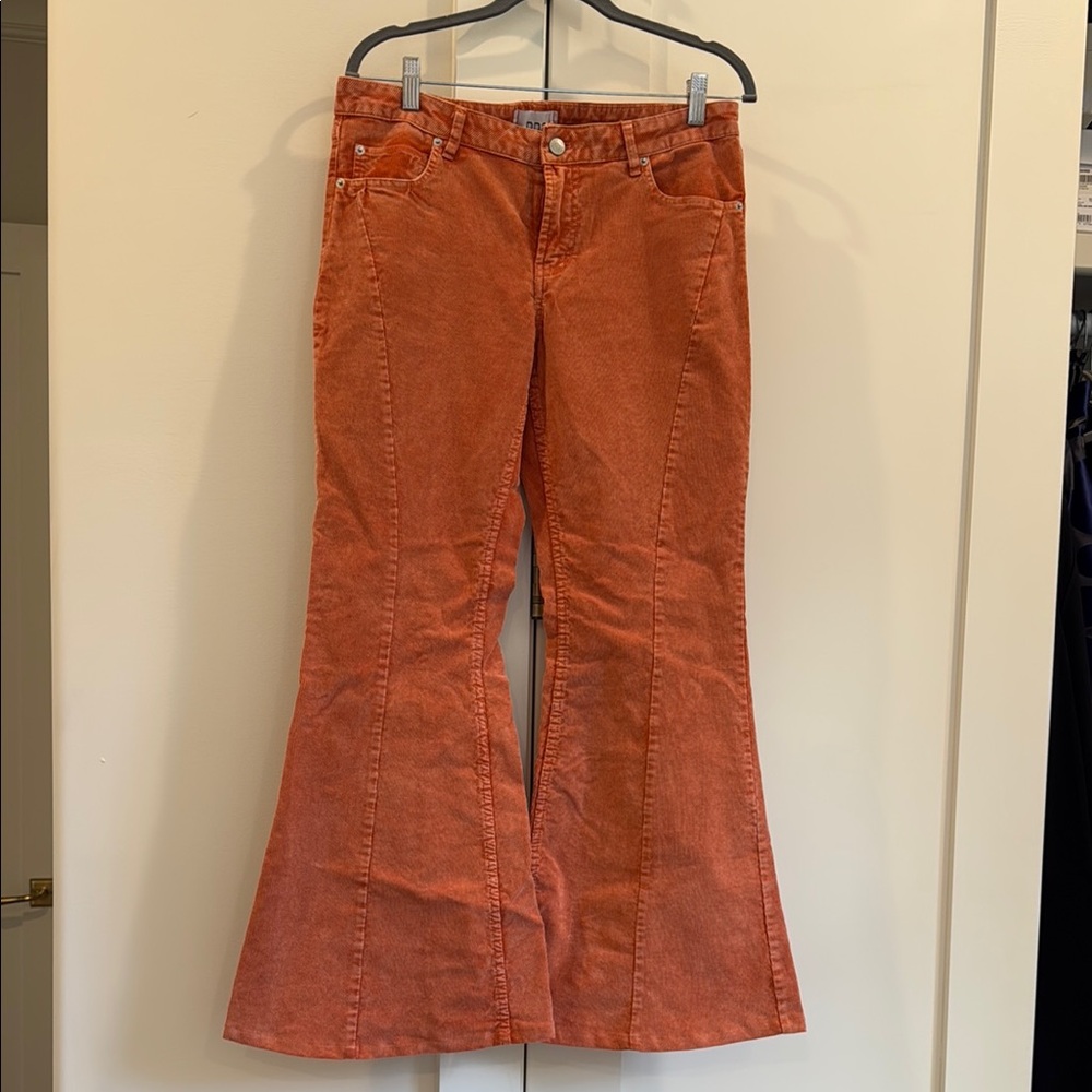 BDG Orange Flared Corduroy Pants